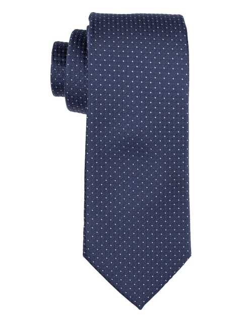 

The Tie Hub Men Blue Polka Dots Printed Tie