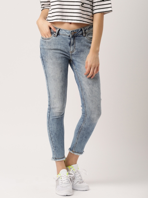 

Ms.Taken Women Blue Low Distress Stretchable Jeans