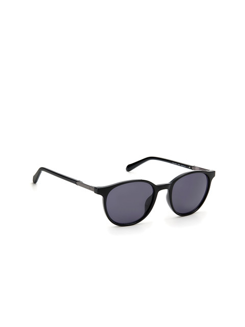 

Fossil Men Grey Lens & Black Oval Sunglasses with UV Protected Lens 20442580751IR