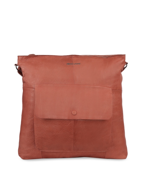 

PELLE LUXUR Pink Leather Oversized Bucket Sling Bag with Tasselled