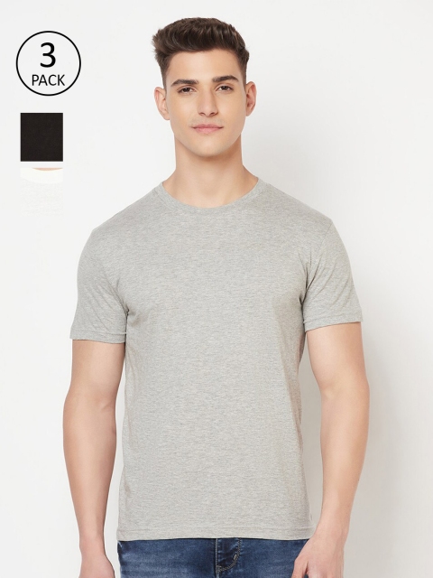 

Truerevo Men Grey 2 V-Neck Anti Odour Running T-shirt