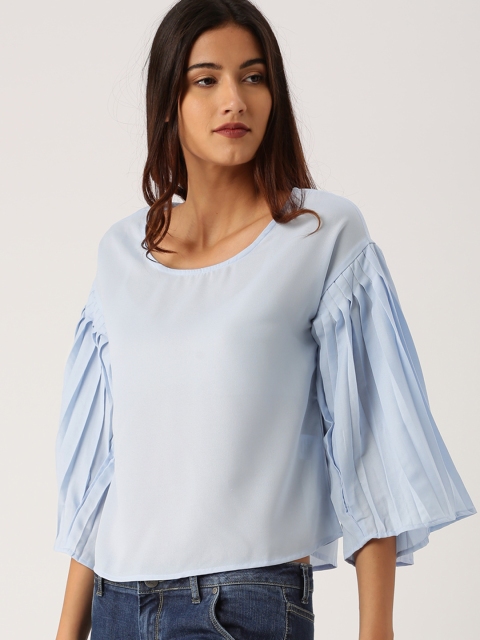 

Ms.Taken by Kriti Shanon Women Blue Solid Top