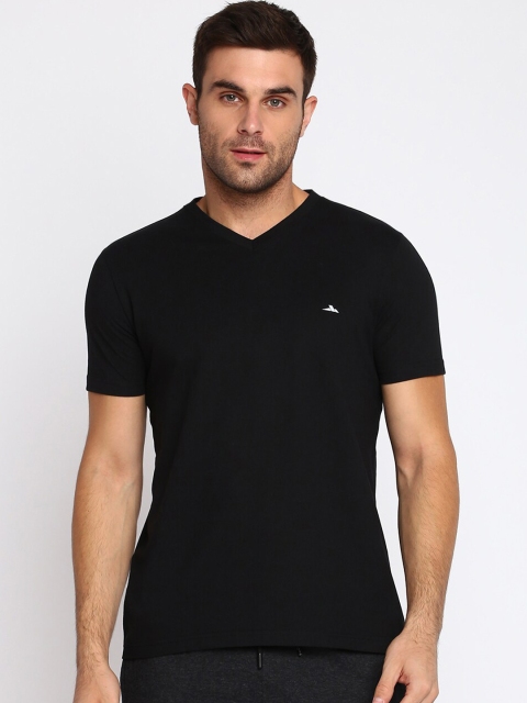 

SPARROWHAWK Men Black V-Neck T-shirt