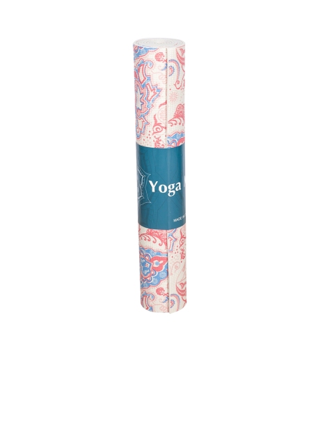 

MARKET99 Off White & Red Printed Yoga Mat