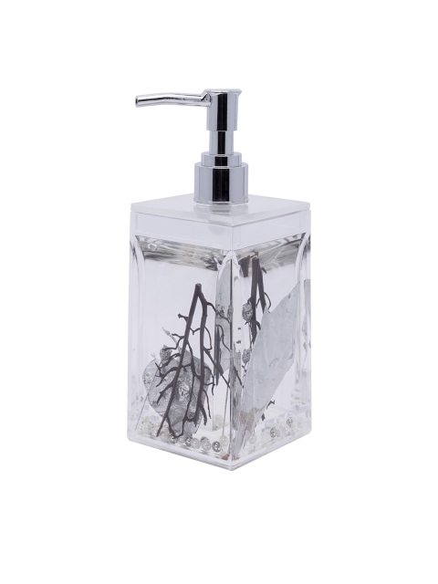 

MARKET99 Silver-Colored Textured Soap Dispenser