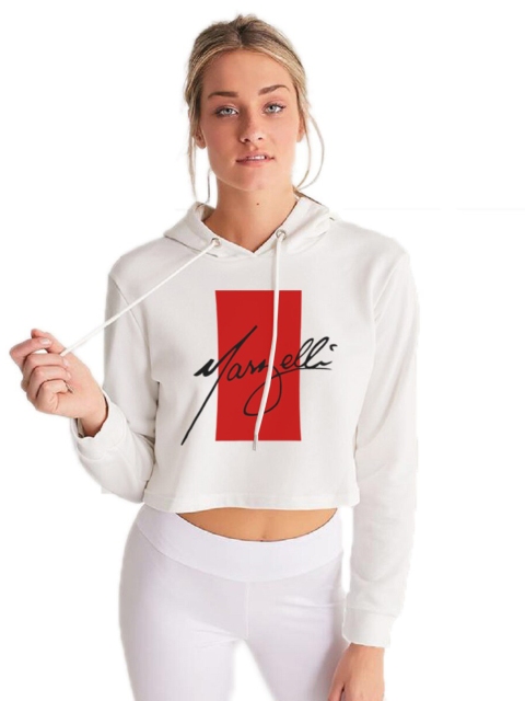 

GRECIILOOKS White Print Crop Top