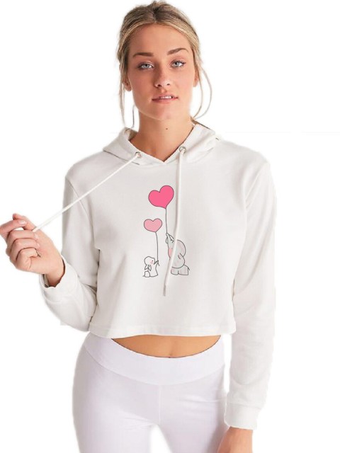 

GRECIILOOKS White Print Crop Top
