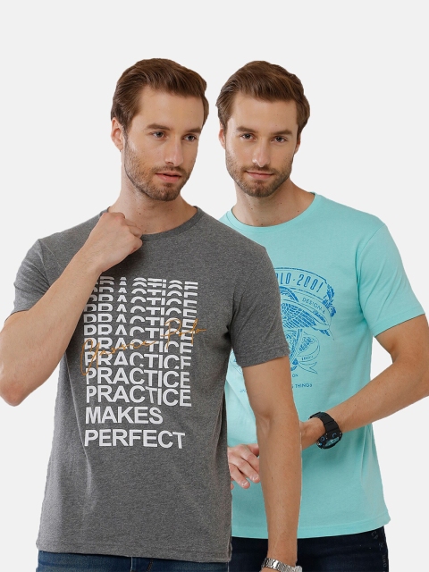 

Classic Polo Men Green Typography 2 Printed Slim Fit T-shirt
