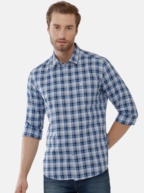 

Classic Polo Men Multicoloured Classic Slim Fit Tartan Checks Checked Casual Shirt, Multi