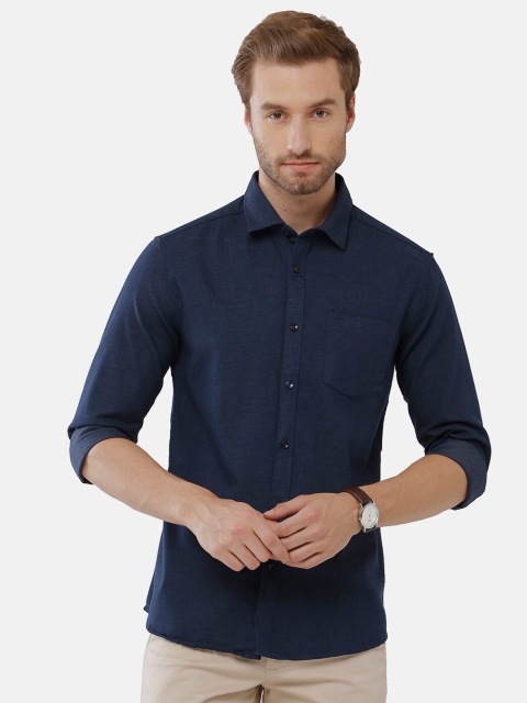 

Classic Polo Men Blue Classic Slim Fit Casual Shirt