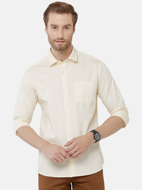 

Classic Polo Men Yellow Classic Slim Fit Casual Shirt