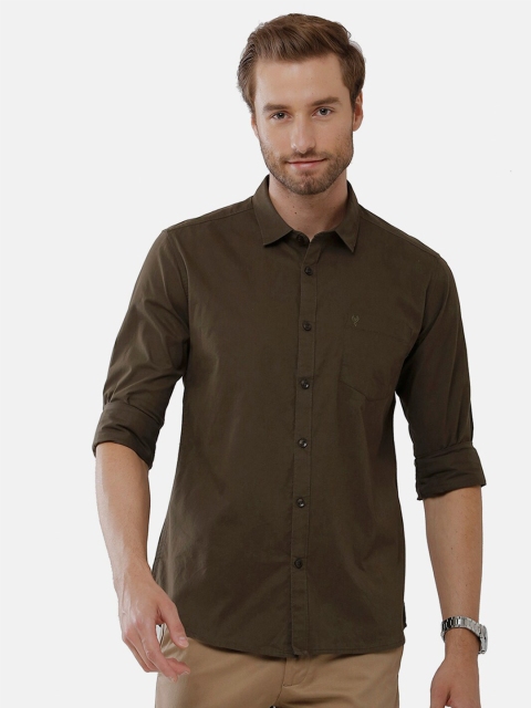 

Classic Polo Men Maroon Classic Slim Fit Casual Shirt