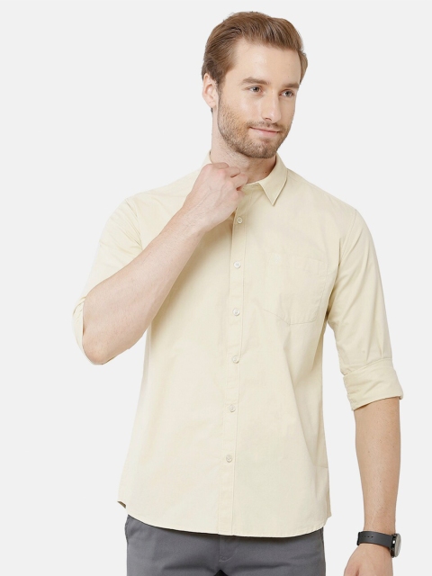 

Classic Polo Men Yellow Classic Slim Fit Casual Shirt