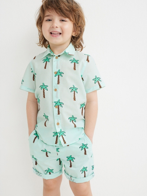 

H&M Turquoise Blue Cotton Shirt