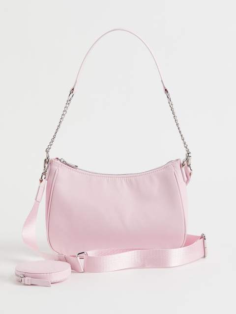 

H&M Women Pink Solid Shoulder Bag and Pouch