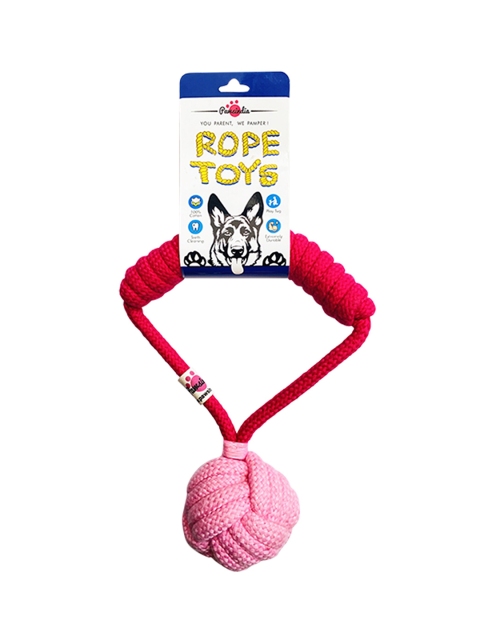 

Pawsindia Pink Solid Tug Of War Pet Chew Toys