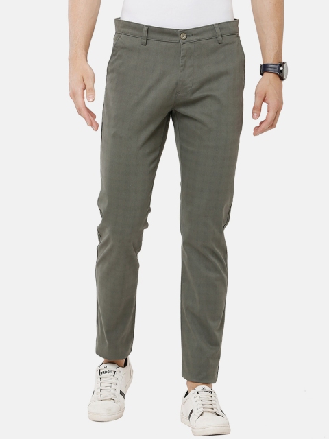 

Classic Polo Men Grey Checked Trousers