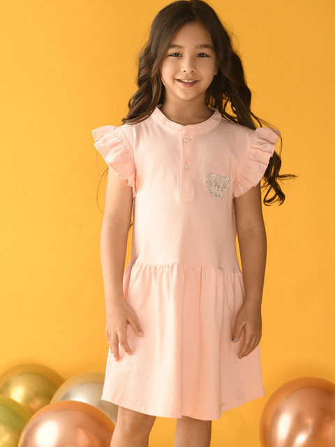 

Anthrilo Pink A-Line Dress