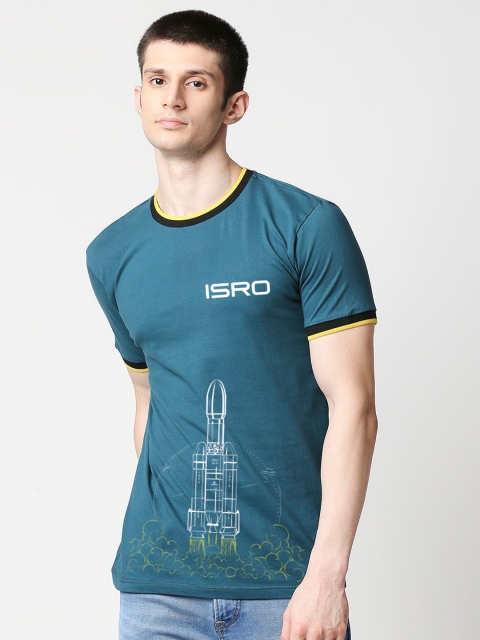 

Bewakoof Men Green Typography Printed T-shirt