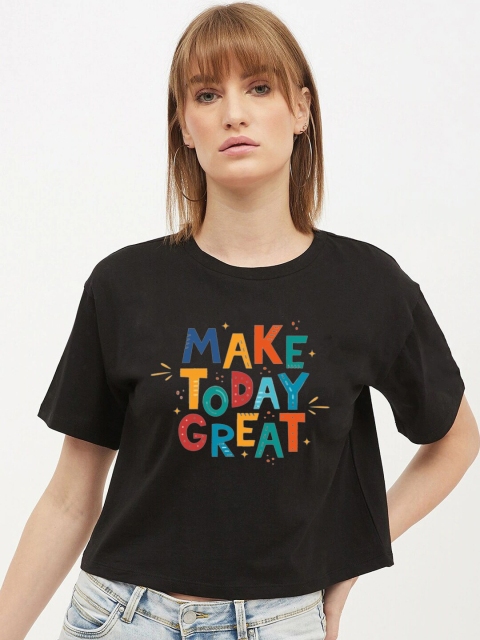 

Dipsha Black Print Top