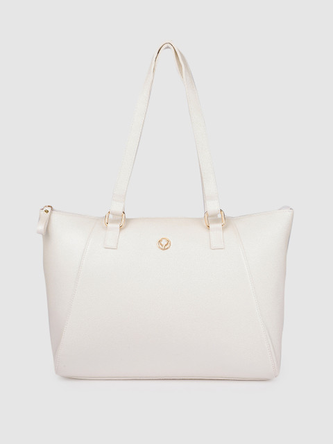 

Allen Solly White PU Structured Shoulder Bag