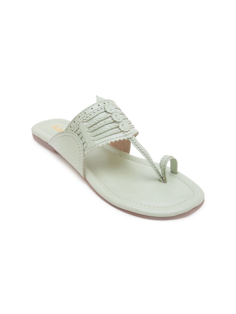 

Holii Women Grey Ethnic One Toe Flats