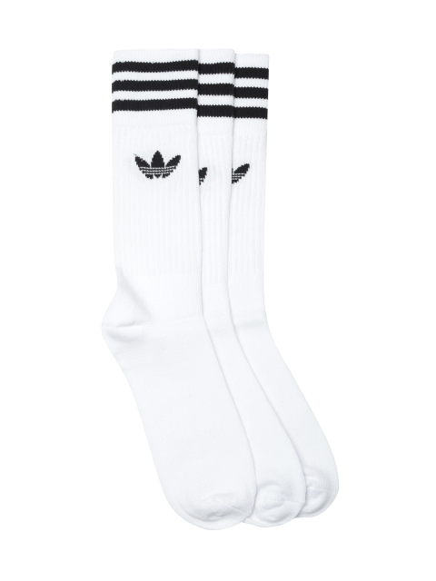 

ADIDAS Originals Unisex Pack of 3 White Crew Above Ankle-Length Socks