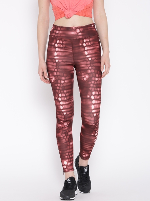 

ADIDAS Women Maroon Supernova Long Printed Tights
