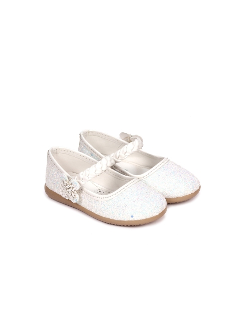 

Lil Lollipop Girls White Printed Ballerinas Flats