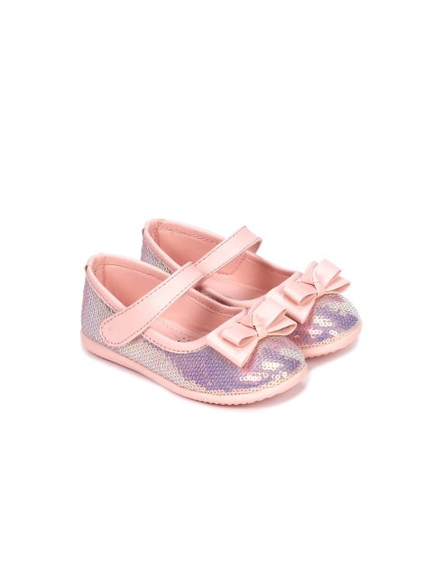 

Lil Lollipop Girls Pink Embellished Ballerinas with Bows