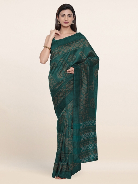 

Pothys Green Jute Cotton Saree