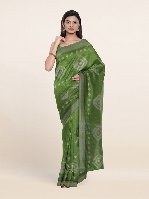 

Pothys Green Zari Jute Cotton Saree