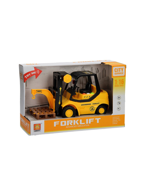 

WEMBLEY Yellow & Black Solid Stimulation City Service Car Toy Vehicles