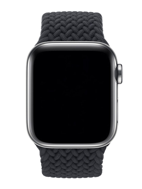 

macmerise Unisex Grey Braided Nylon Apple Watch Strap