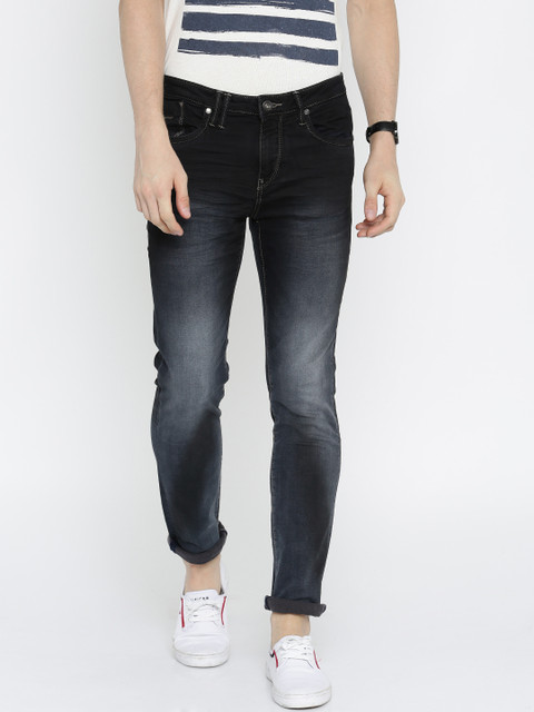 

Flying Machine Men Black Michael Slim Tapered Fit Stretchable Jeans