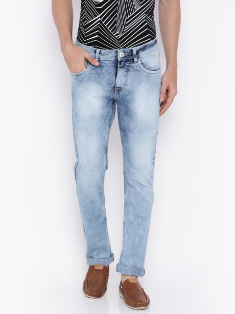 

Flying Machine Men Blue Tapered Fit Stretchable Jeans