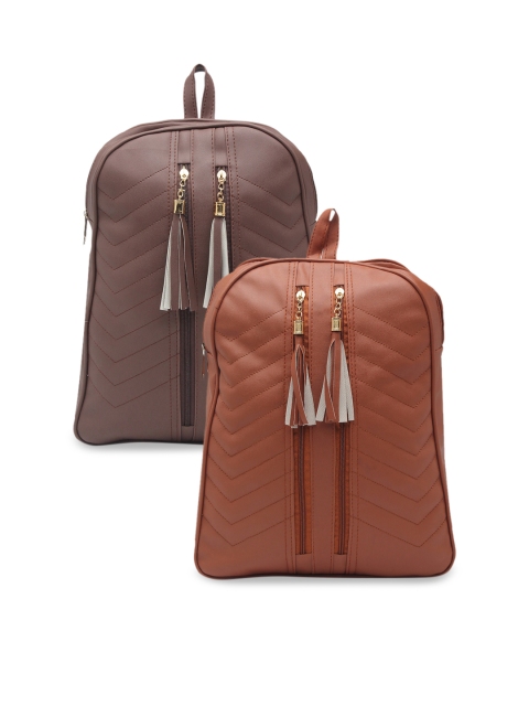 

borse lele Women Brown Set Of 2 Backpack