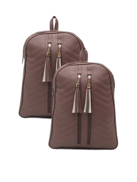 

borse lele Women Brown Set Of 2 Backpack