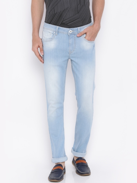 

Flying Machine Men Blue Tapered Fit Stretchable Jeans