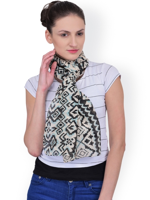 

Citypret Off-White Printed Stole