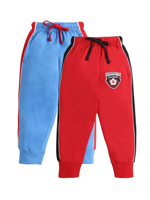 

Hopscotch Boys Pack Of 2 Solid Joggers, Blue