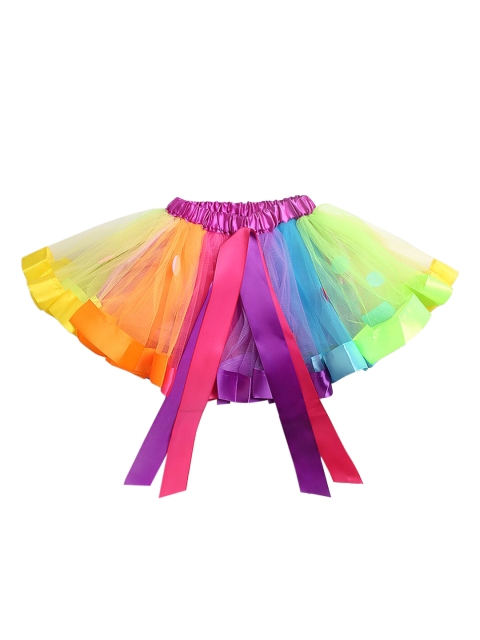 

Hopscotch Girls Multi-Coloured Printed Flared Skirts