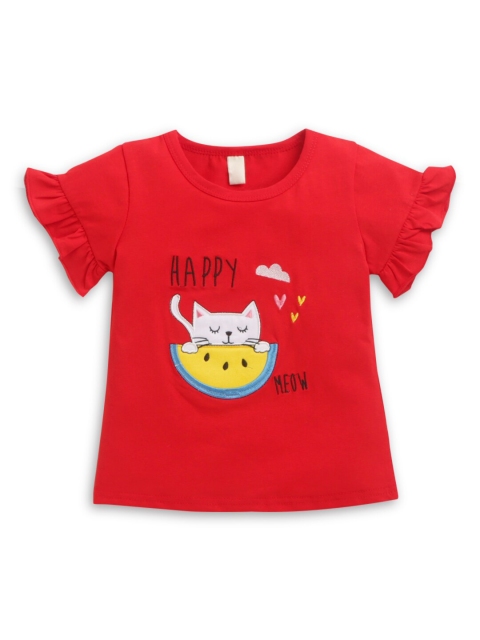 

Hopscotch Girls Red Applique T-shirt