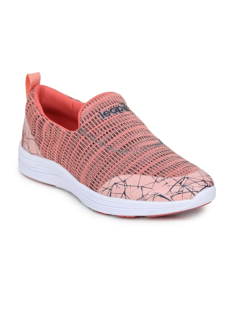 

Liberty Women Peach-Coloured Mesh Running Non-Marking Shoes