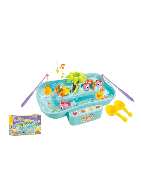 

WEMBLEY Kids Green & Blue Go Fishing Game Board Play Set