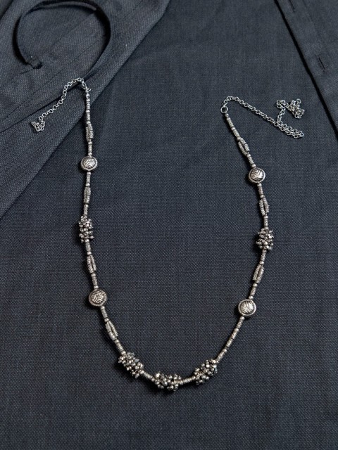 

creyons by mansi Woman Silver-Toned Handcrafted Body Chain