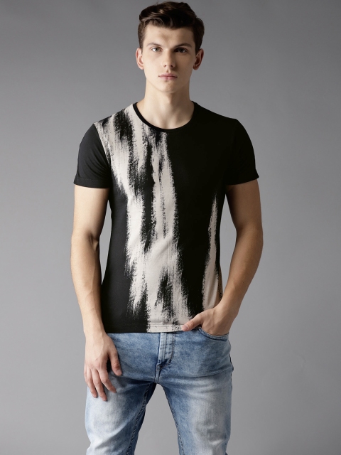 

Flying Machine Men Black Printed T-Shirt