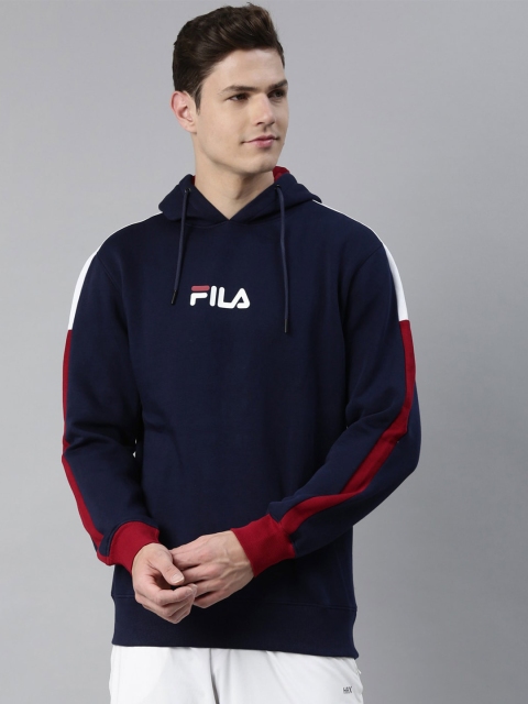 

FILA Men Blue Cotton Sweatshirt
