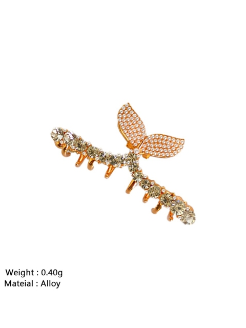 

ANNA CREATIONS Women Gold-Toned & White Claw Clip