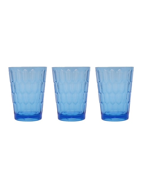 

MARKET99 Set Of 3 Blue Textured Tumbler Set